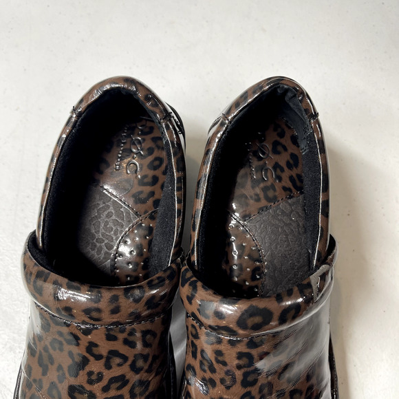 B.O.C. Born Concepts Peggy Brown Clog Womens 8 Comfort Shoe Cheetah Print C8638 - Picture 5 of 12